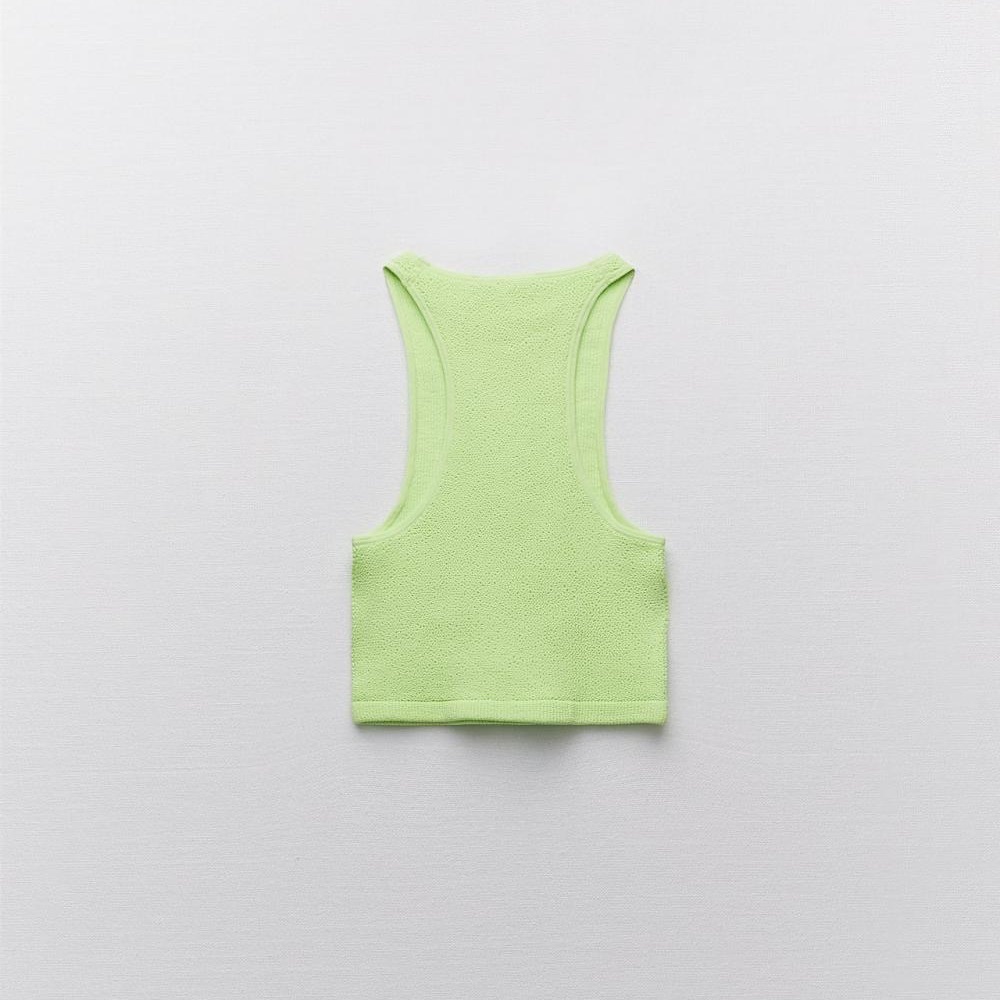 Zara Seamless Halter Top in Sea Green (XS/S) - Picture 6 of 8